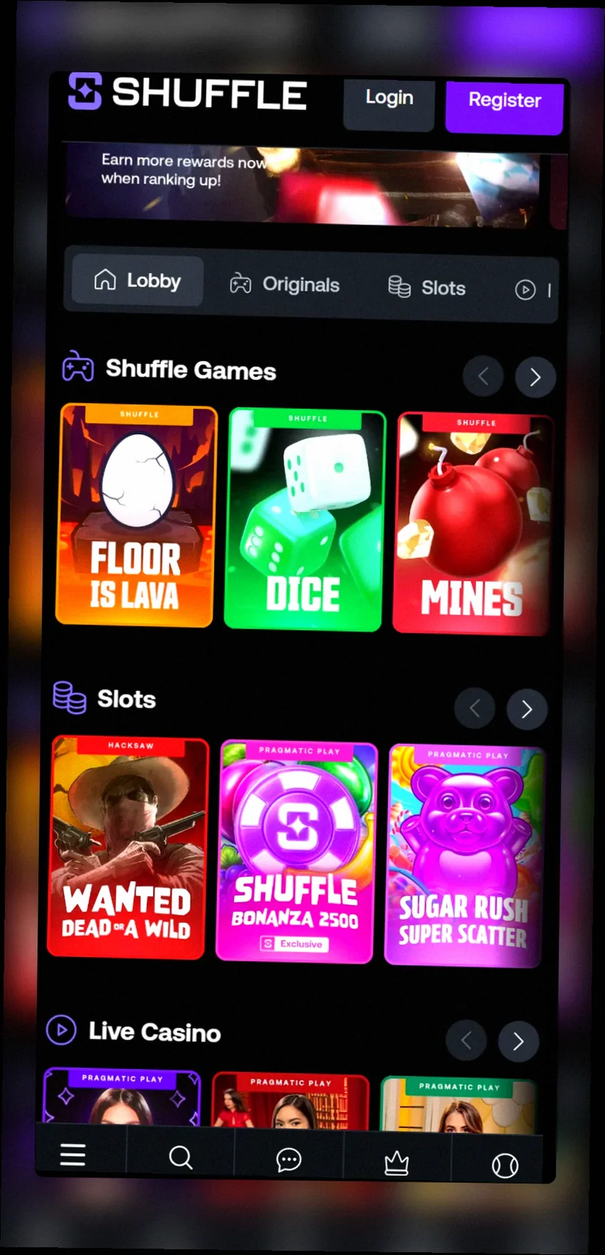 Shuffle Casino mobile ישראל