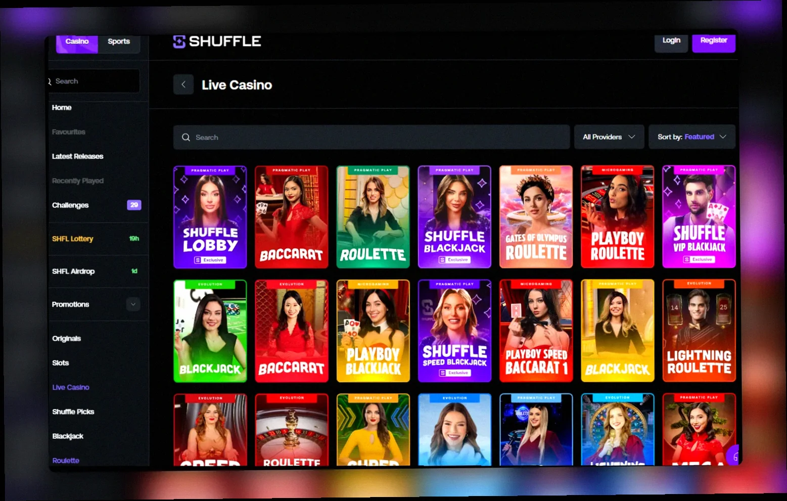 Shuffle Casino live ישראל